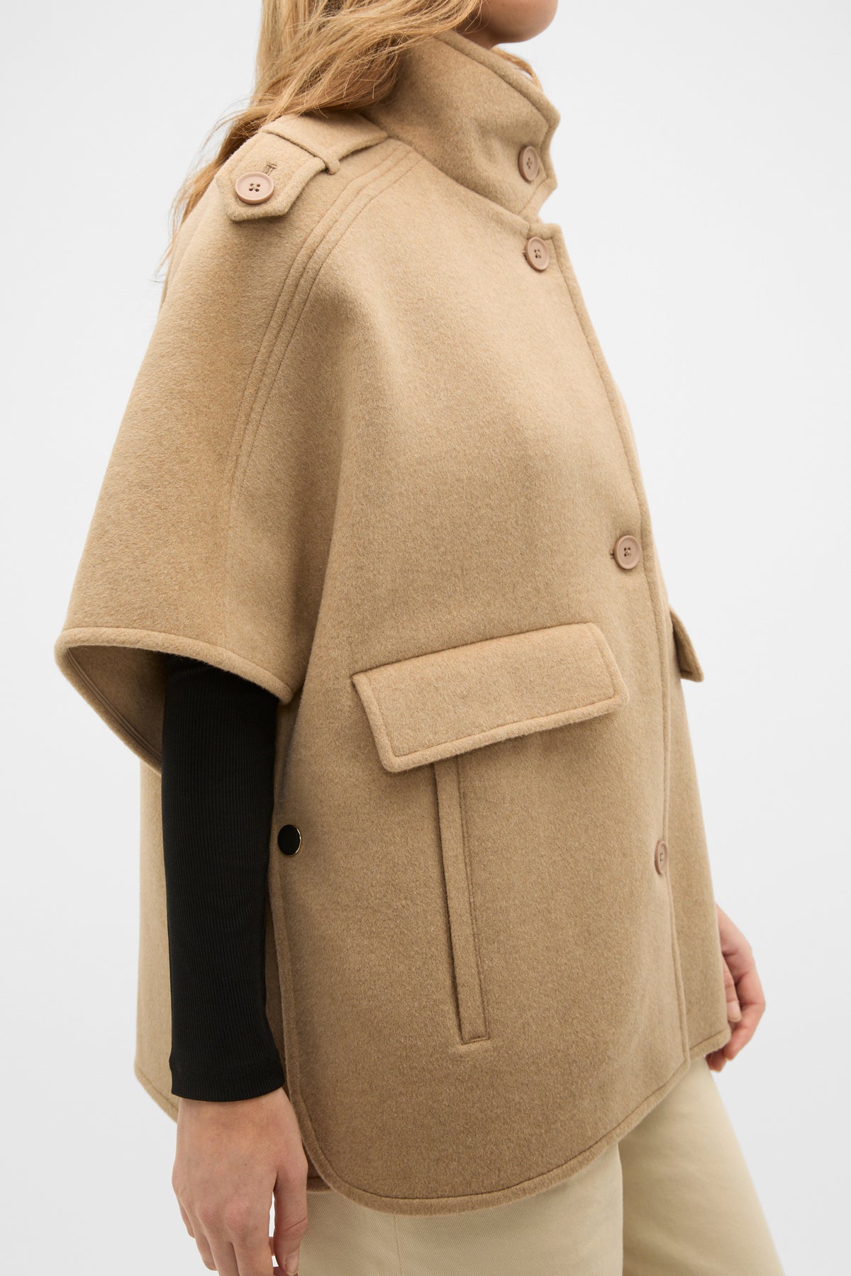 Wool Trench Cape