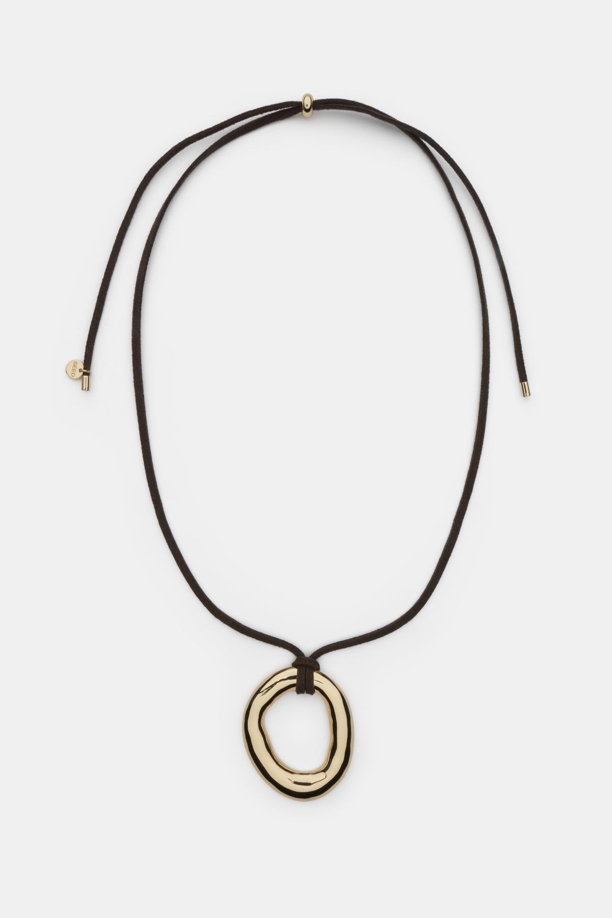 Adjustable Molten Pendant Necklace