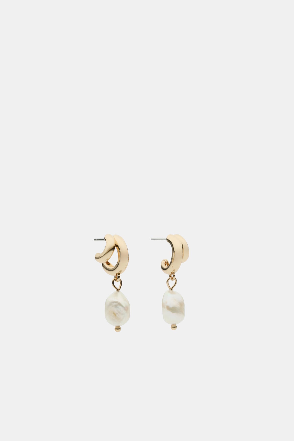 Mini Pearl Drop Hoop