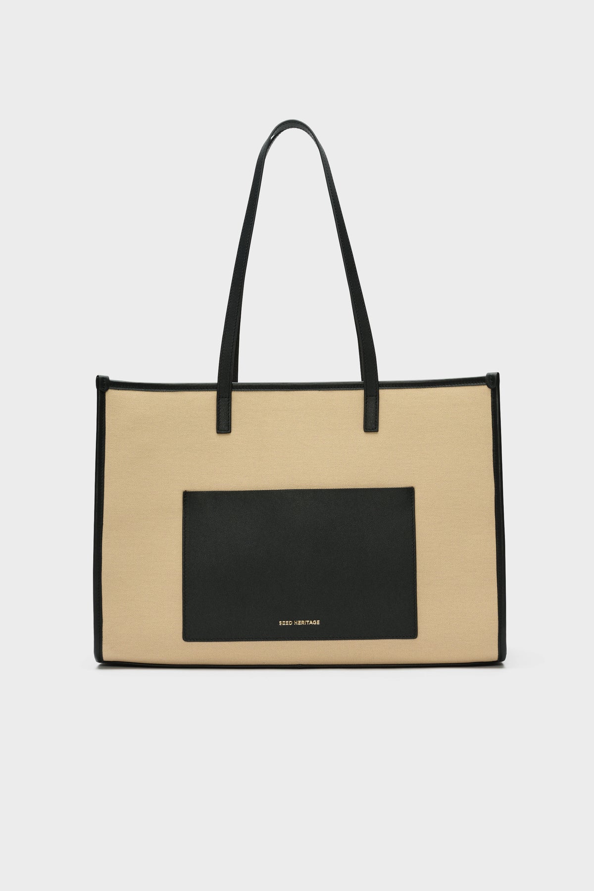 Leather Detail Carry All Tote