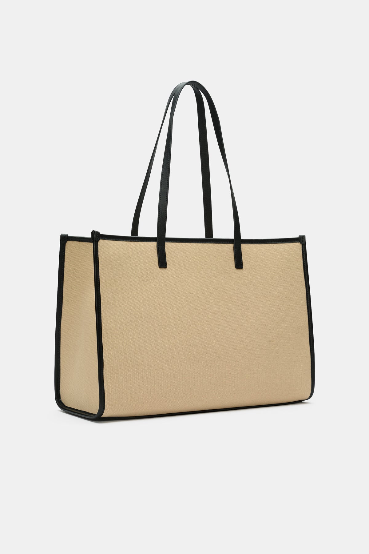 Leather Detail Carry All Tote