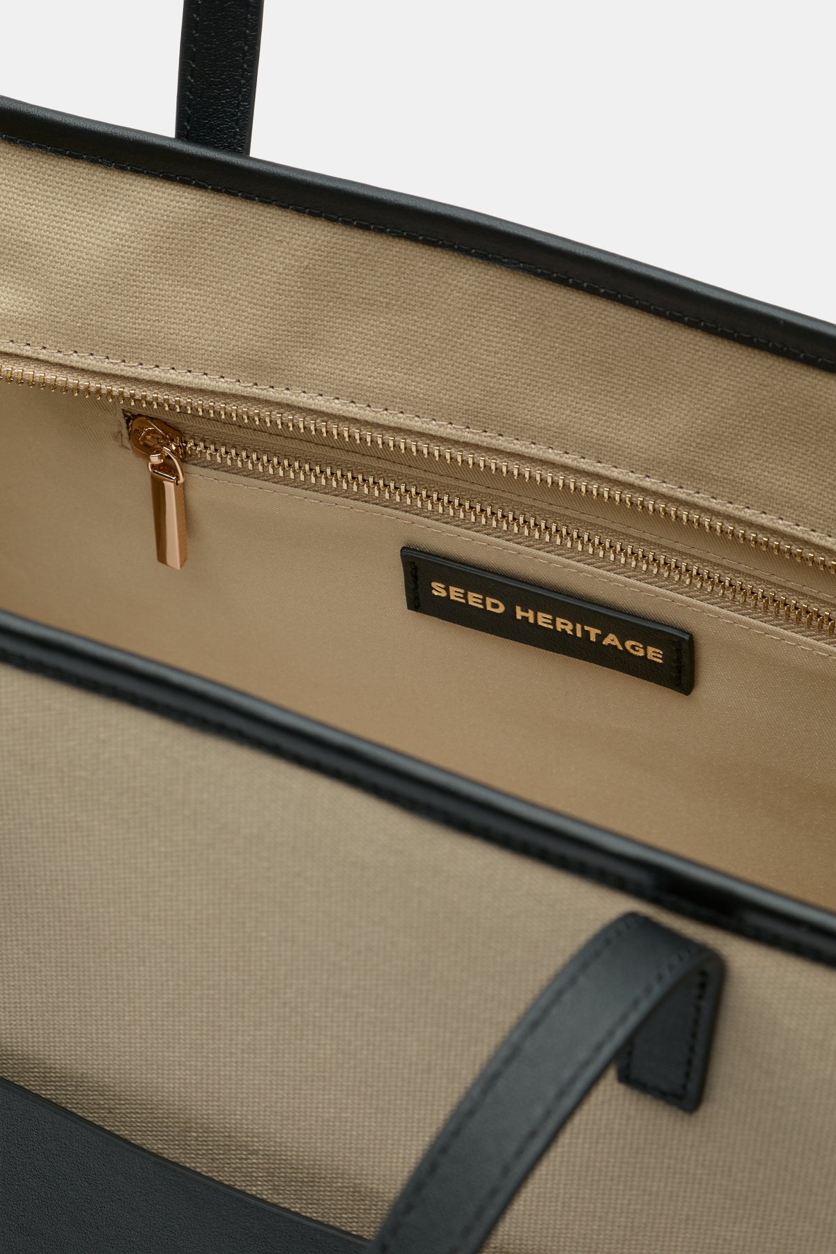 Leather Detail Carry All Tote