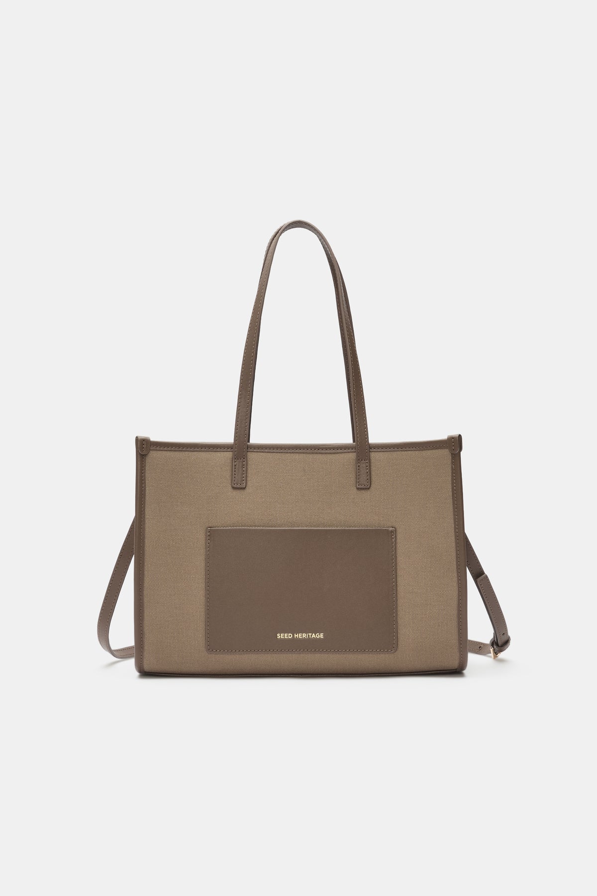 Leather Detail Carry All Mini Tote