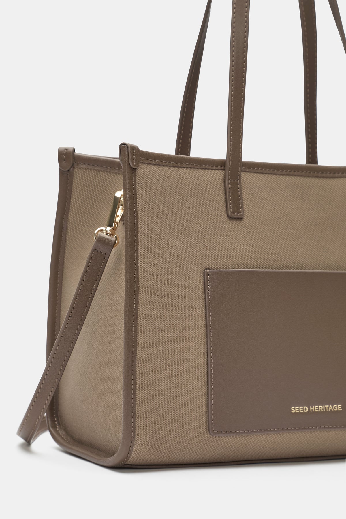 Leather Detail Carry All Mini Tote
