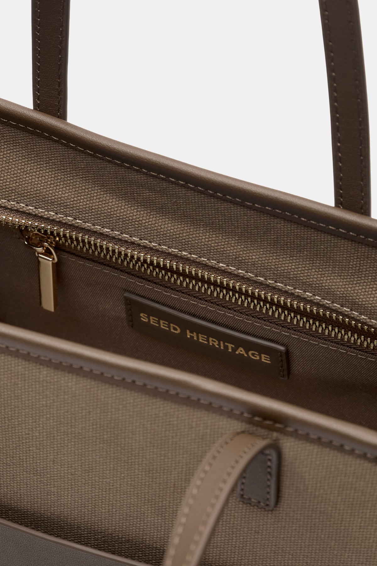 Leather Detail Carry All Mini Tote