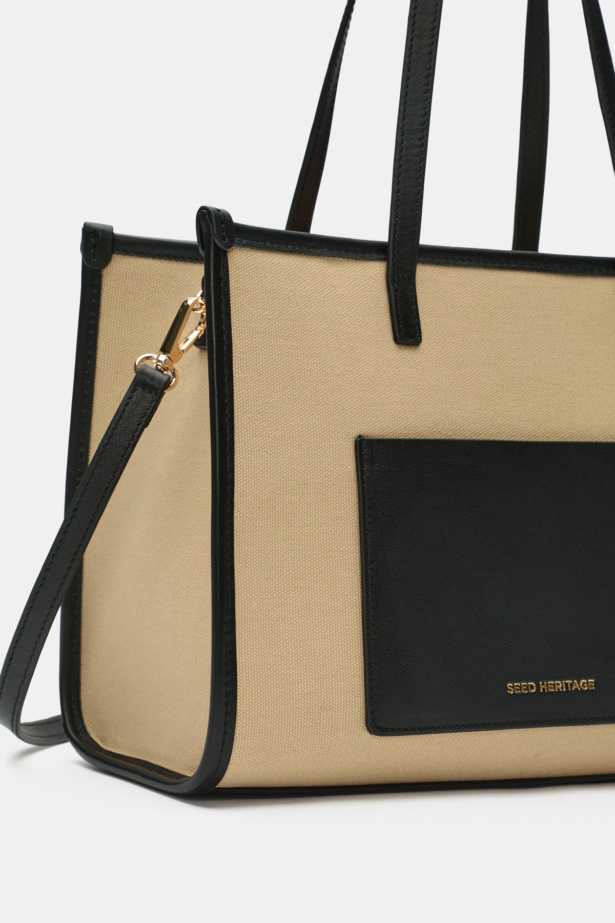 Leather Detail Carry All Mini Tote