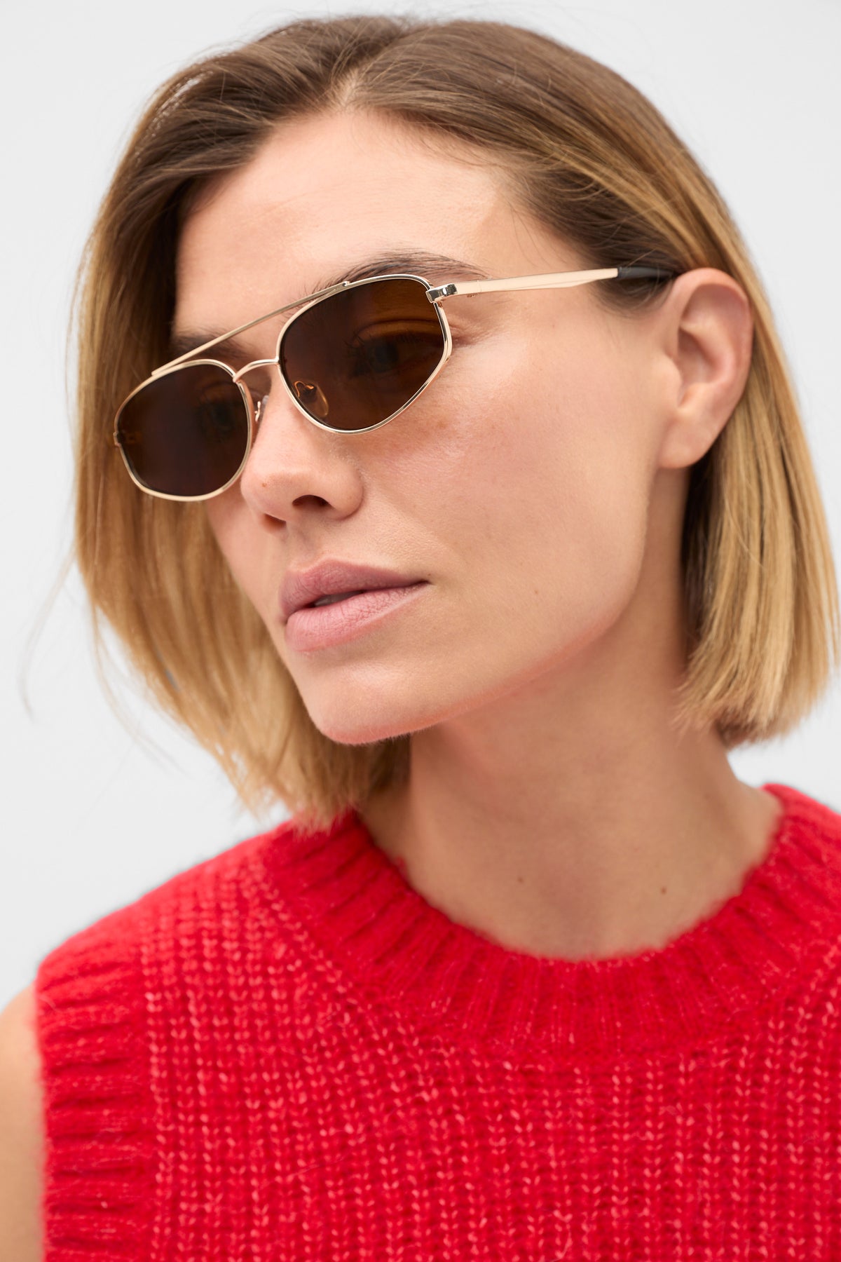 Clover Oval Aviator Sunglasses
