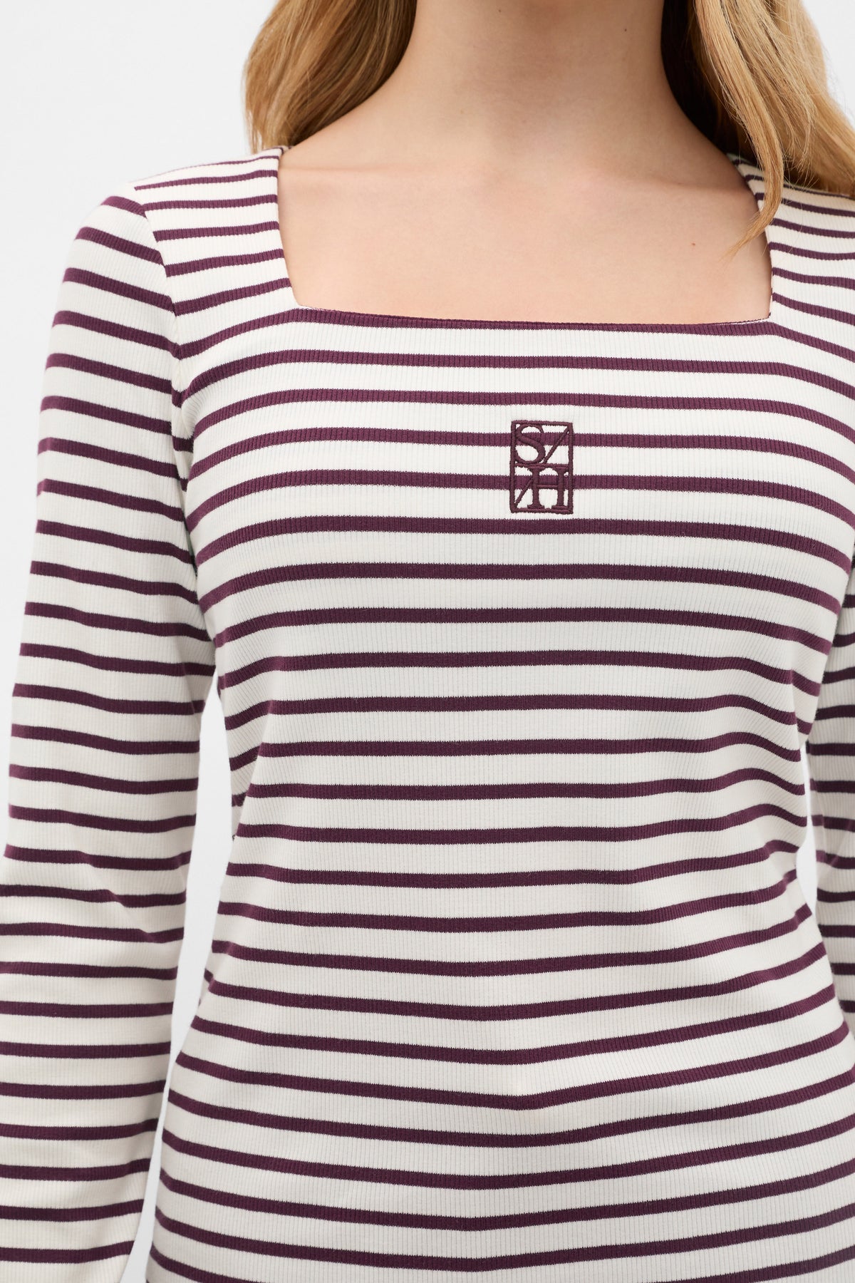 Square Neck Logo Tee