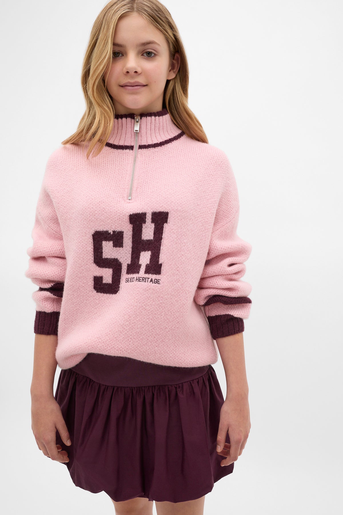 Sporty Quarter Zip Knit