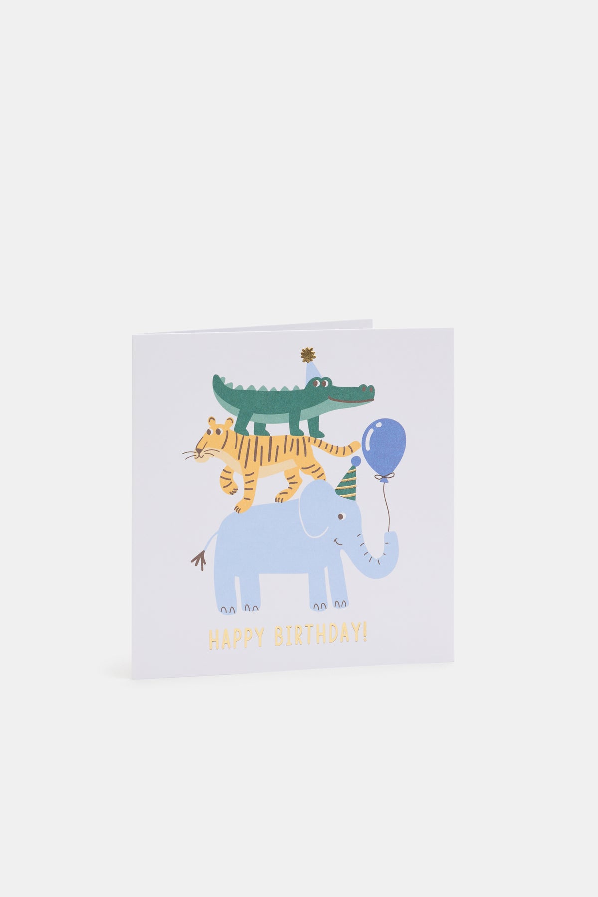 Happy Birthday Animal Stack Card