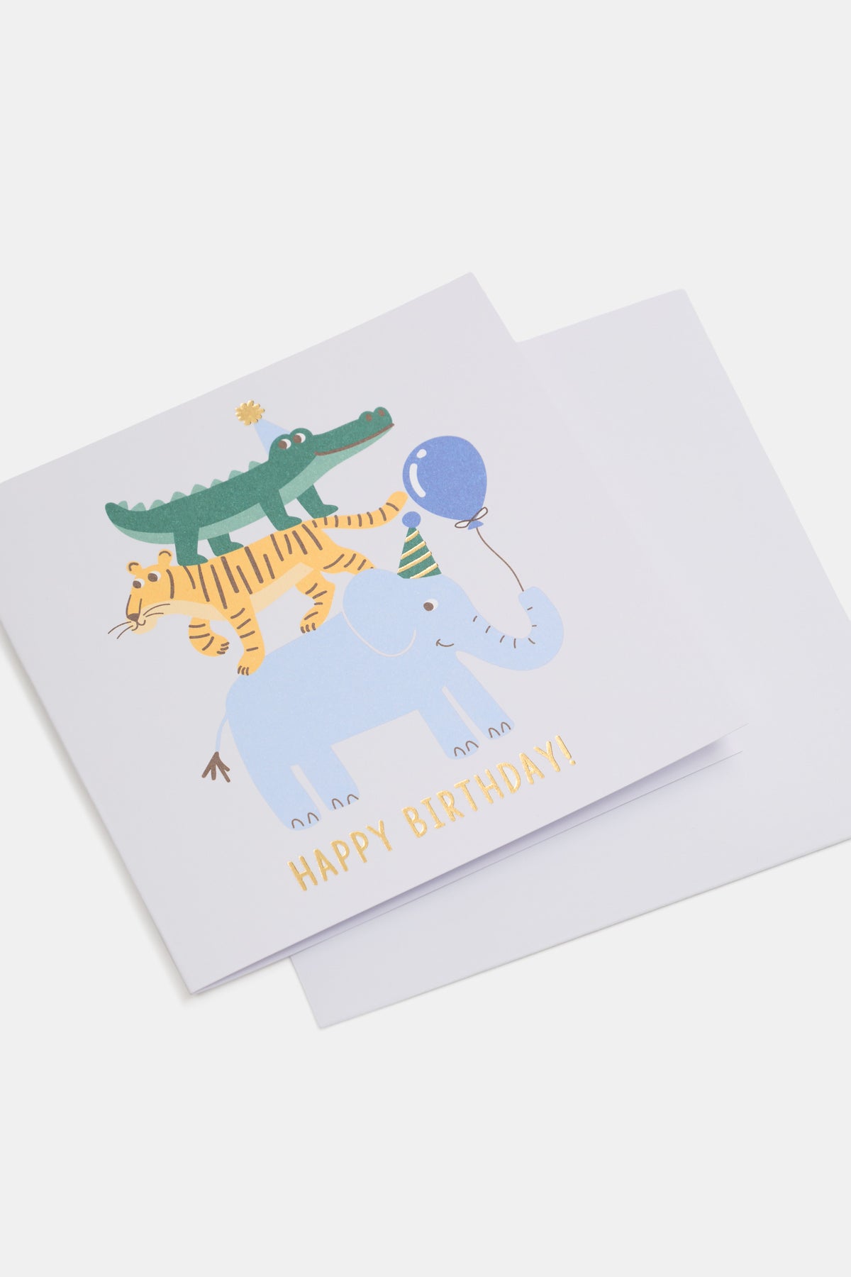 Happy Birthday Animal Stack Card