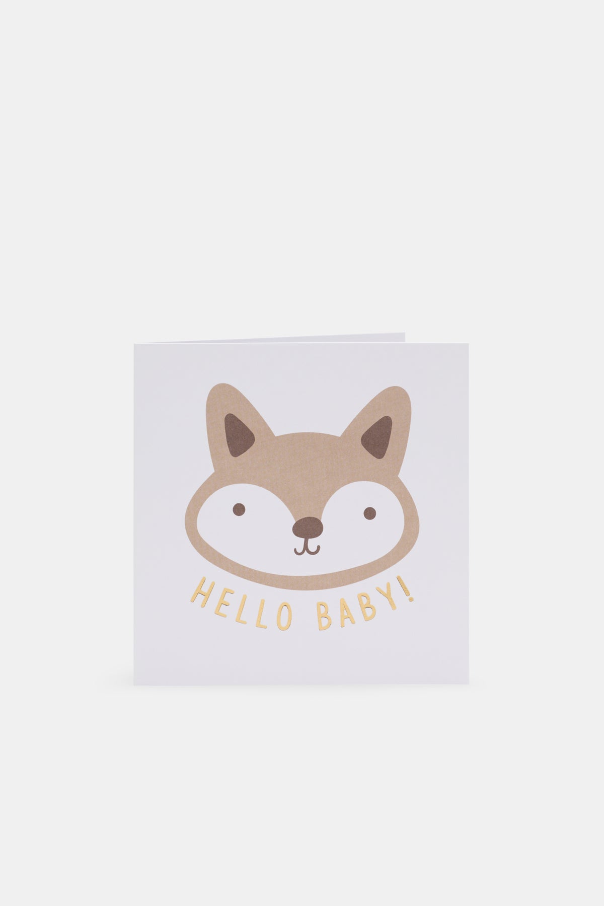 Hello Baby Fox Card