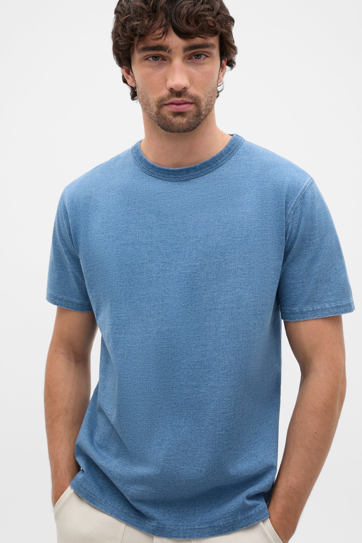 Indigo Crew Tee