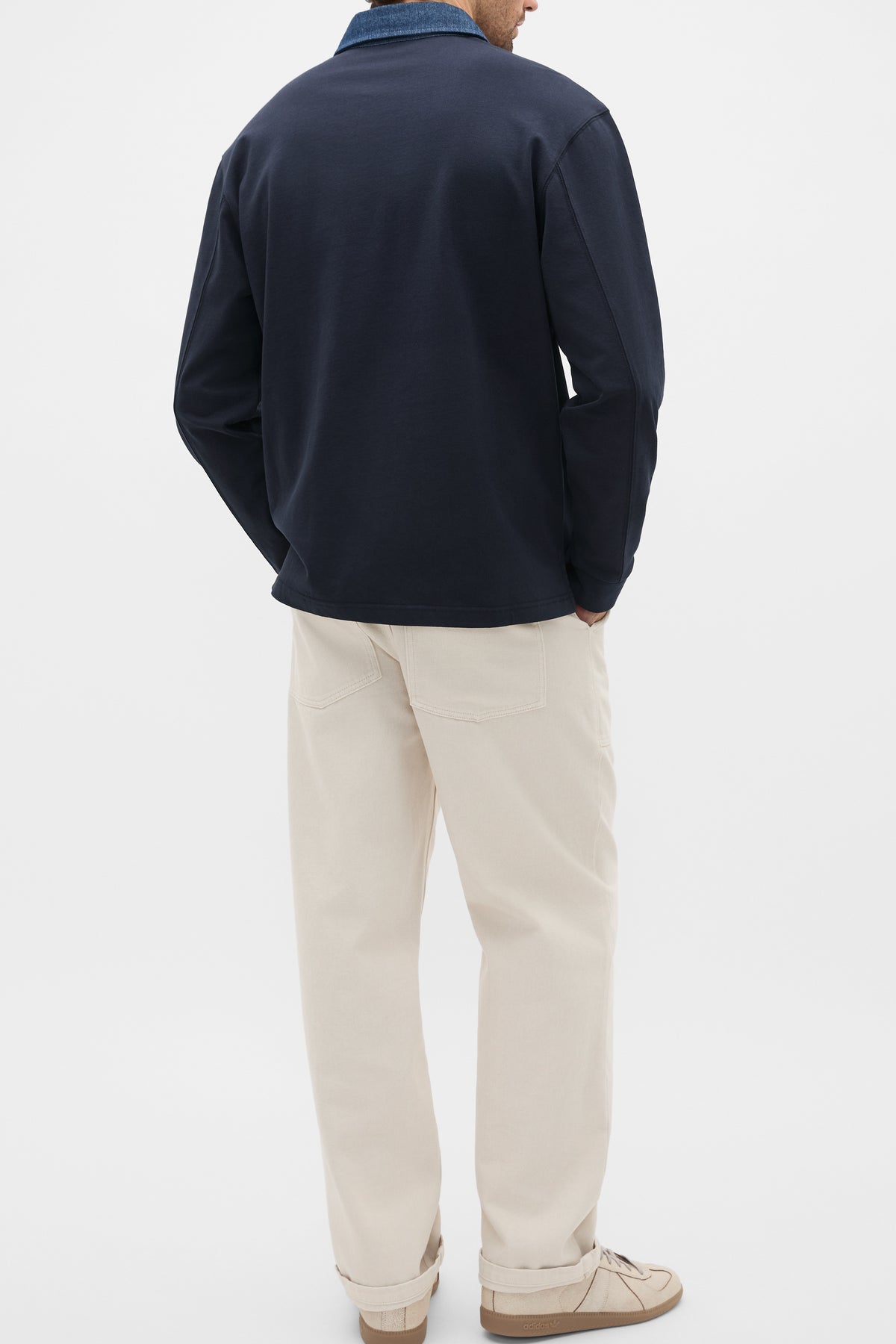 Denim Collar Rugby