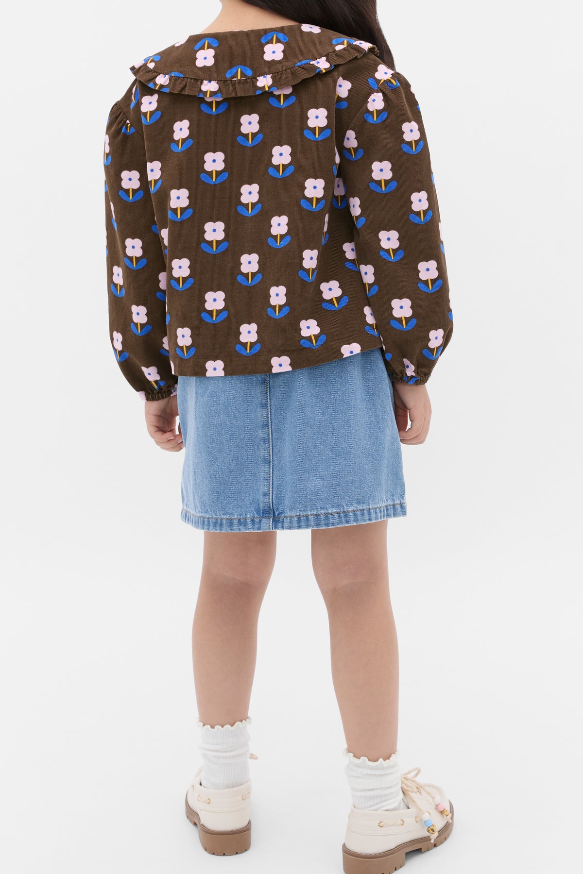 Cord Floral Top