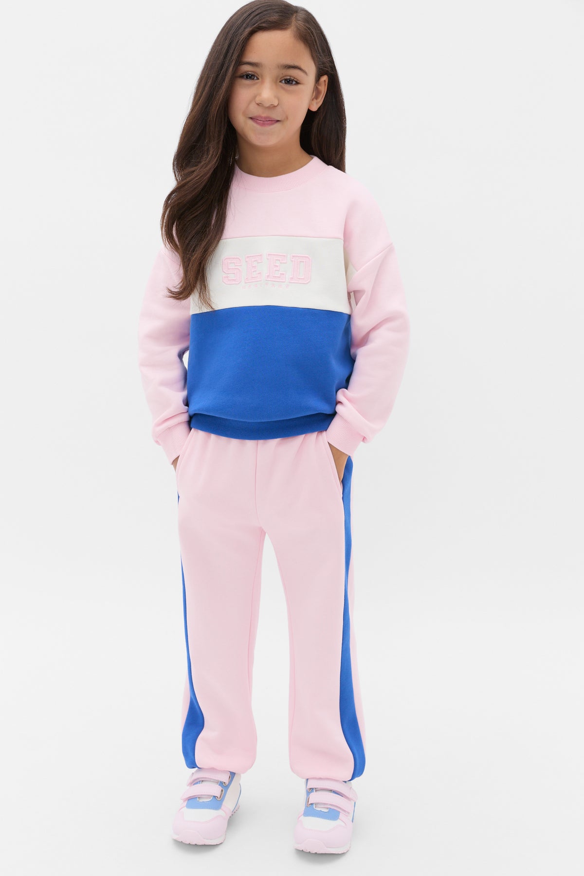 Colour Block Logo Sweat