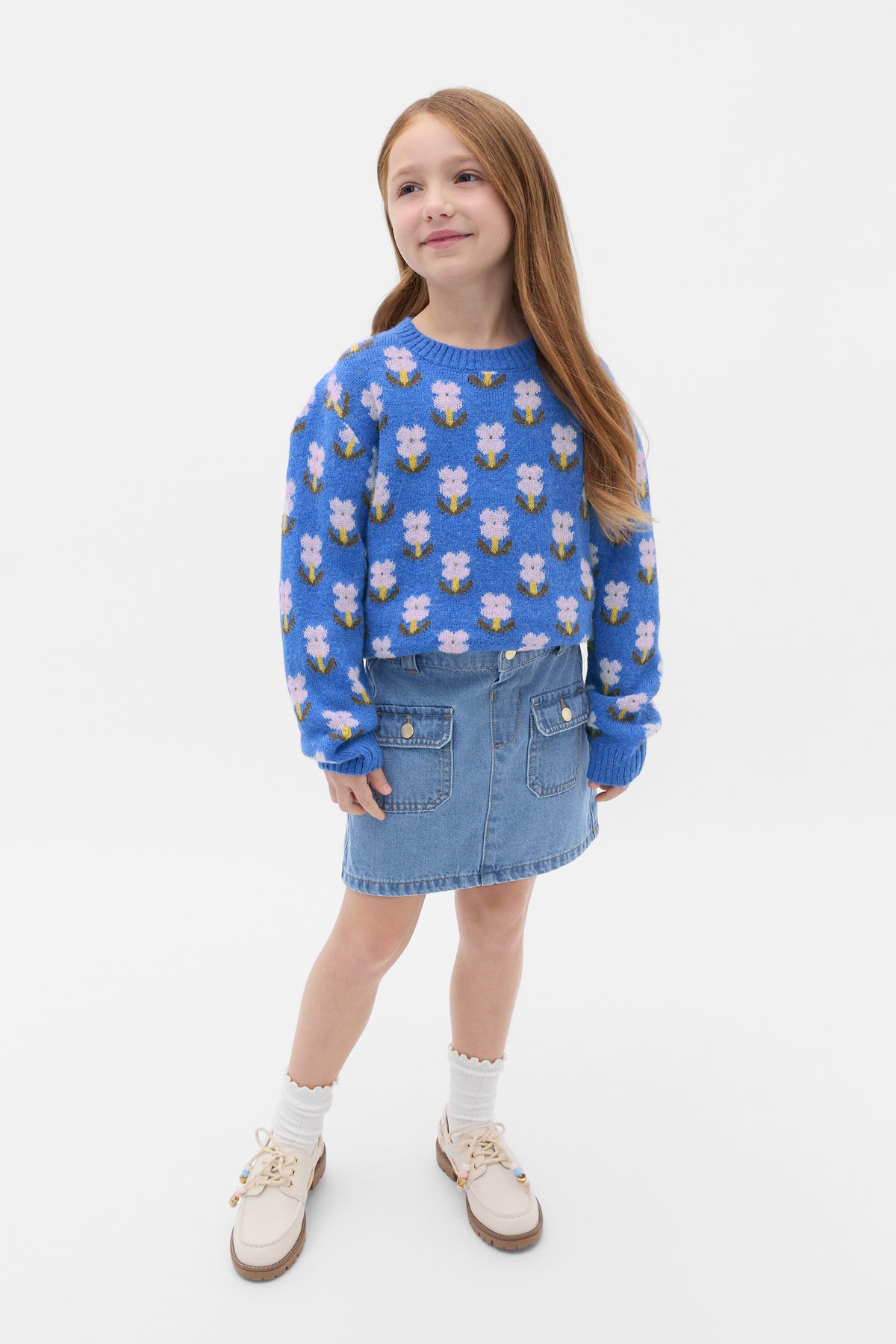 Floral Knit Sweater