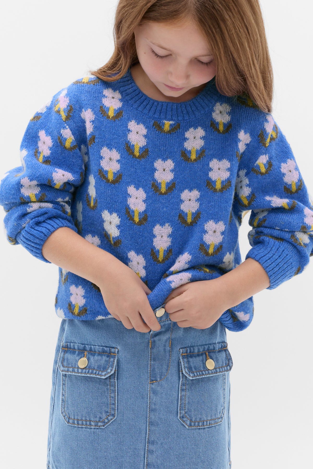 Floral Knit Sweater