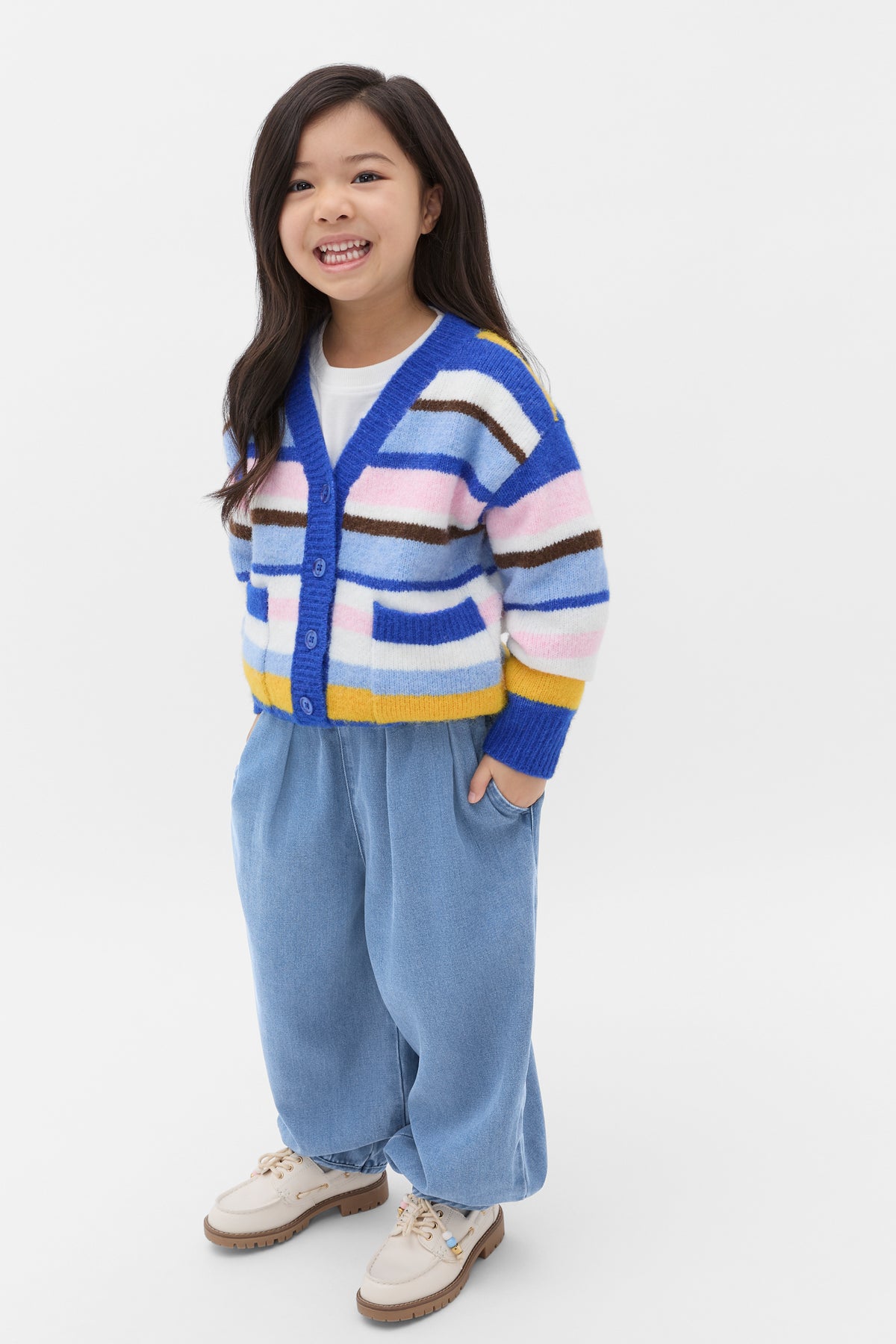 Stripe Knit Cardigan