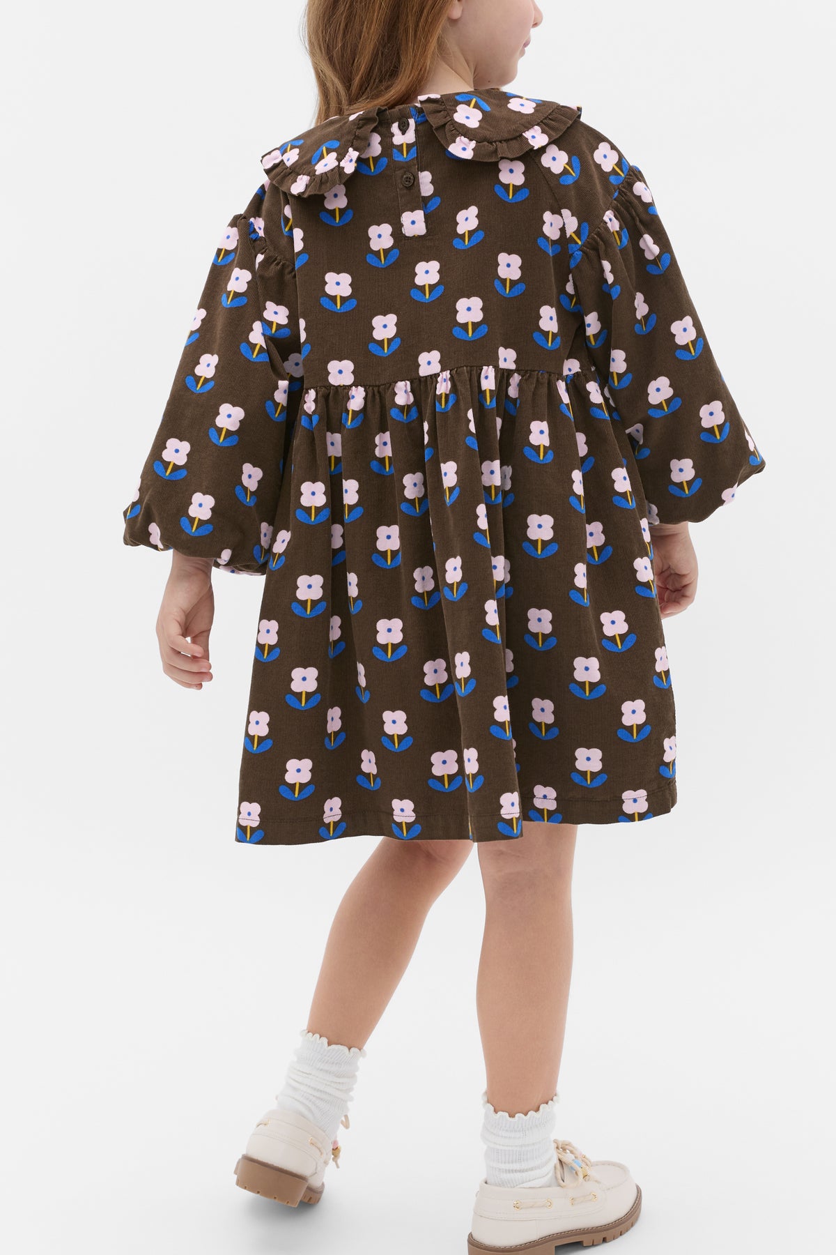 Cord Floral Dress