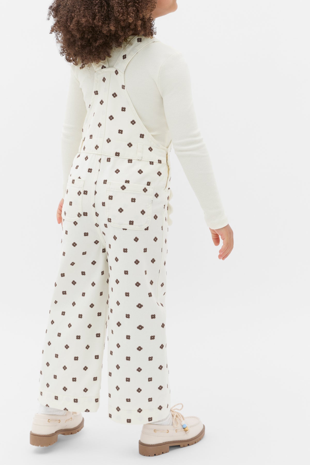 Embroidered Denim Overall