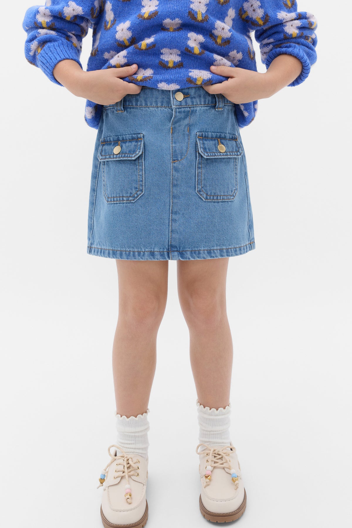 Denim Pocket Skirt