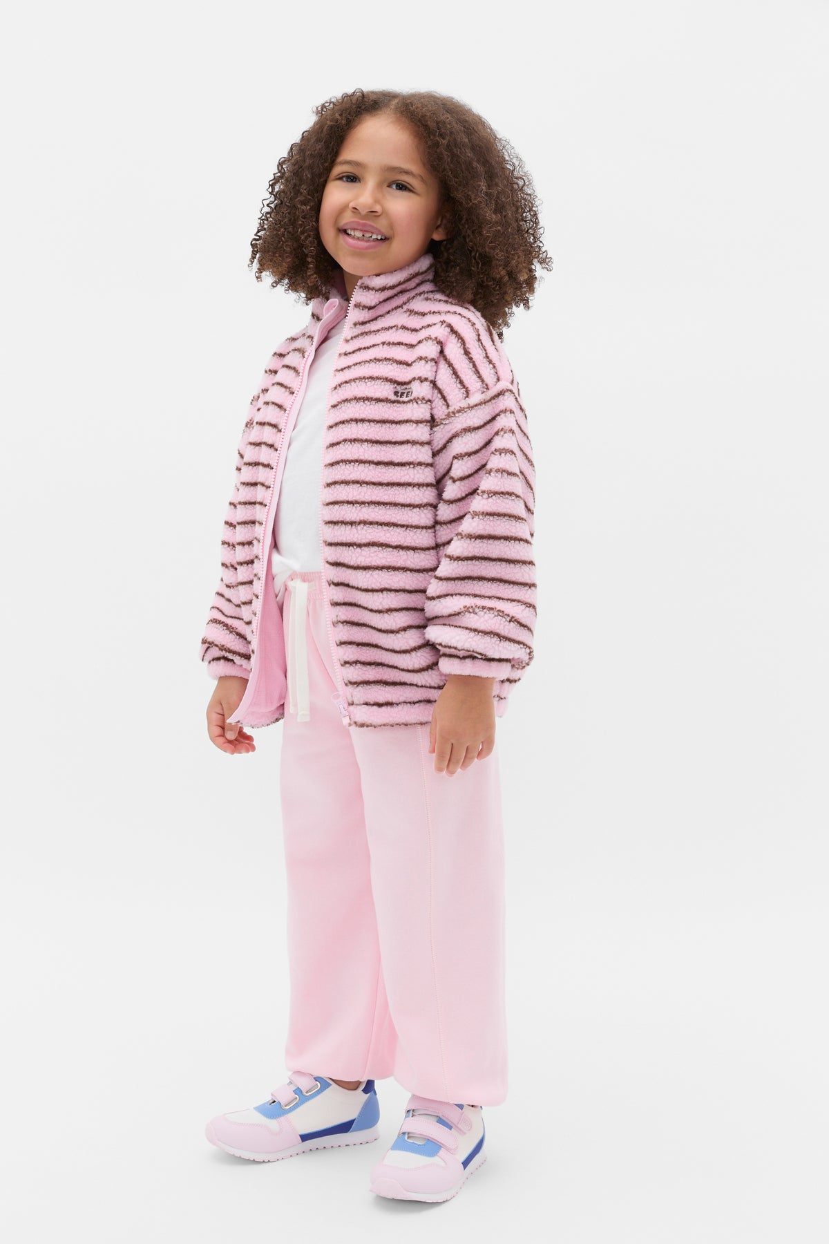 Stripe Teddy Jacket