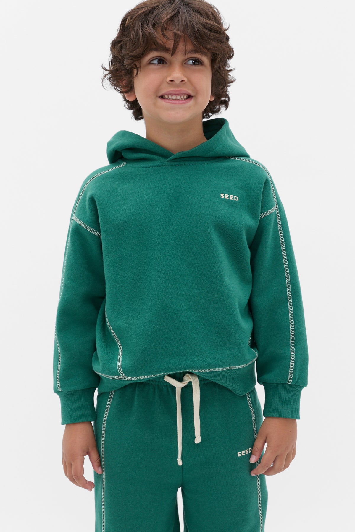 Contrast Stitch Hoodie