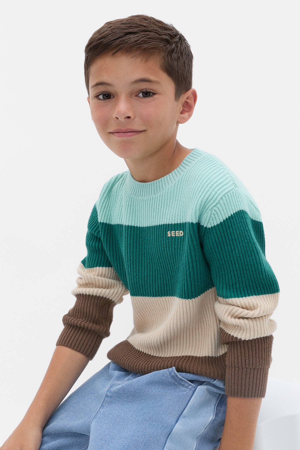 Stripe Crew Knit