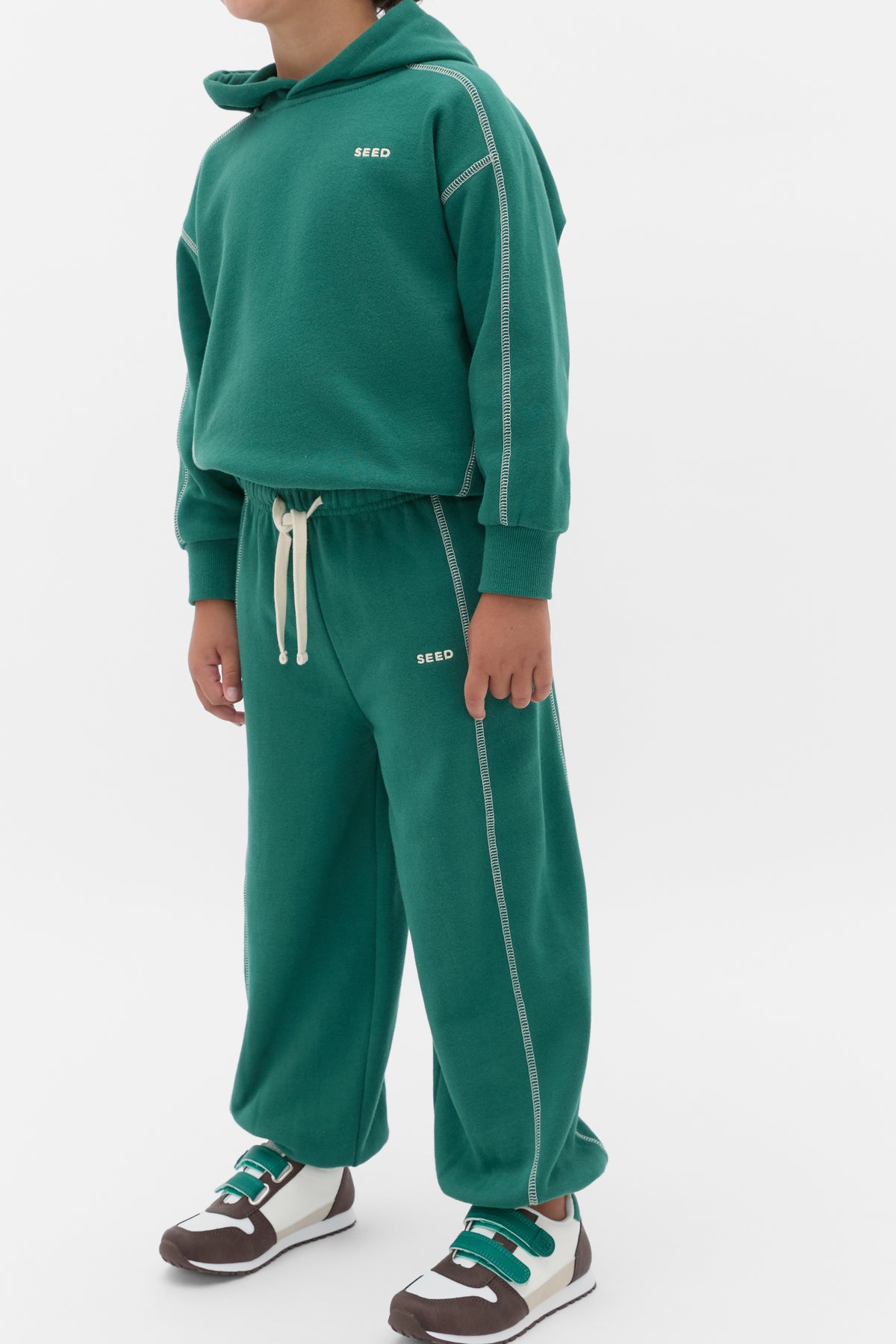 Contrast Stitch Track Pant