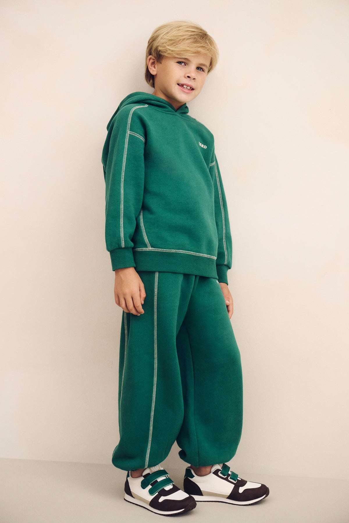 Contrast Stitch Track Pant
