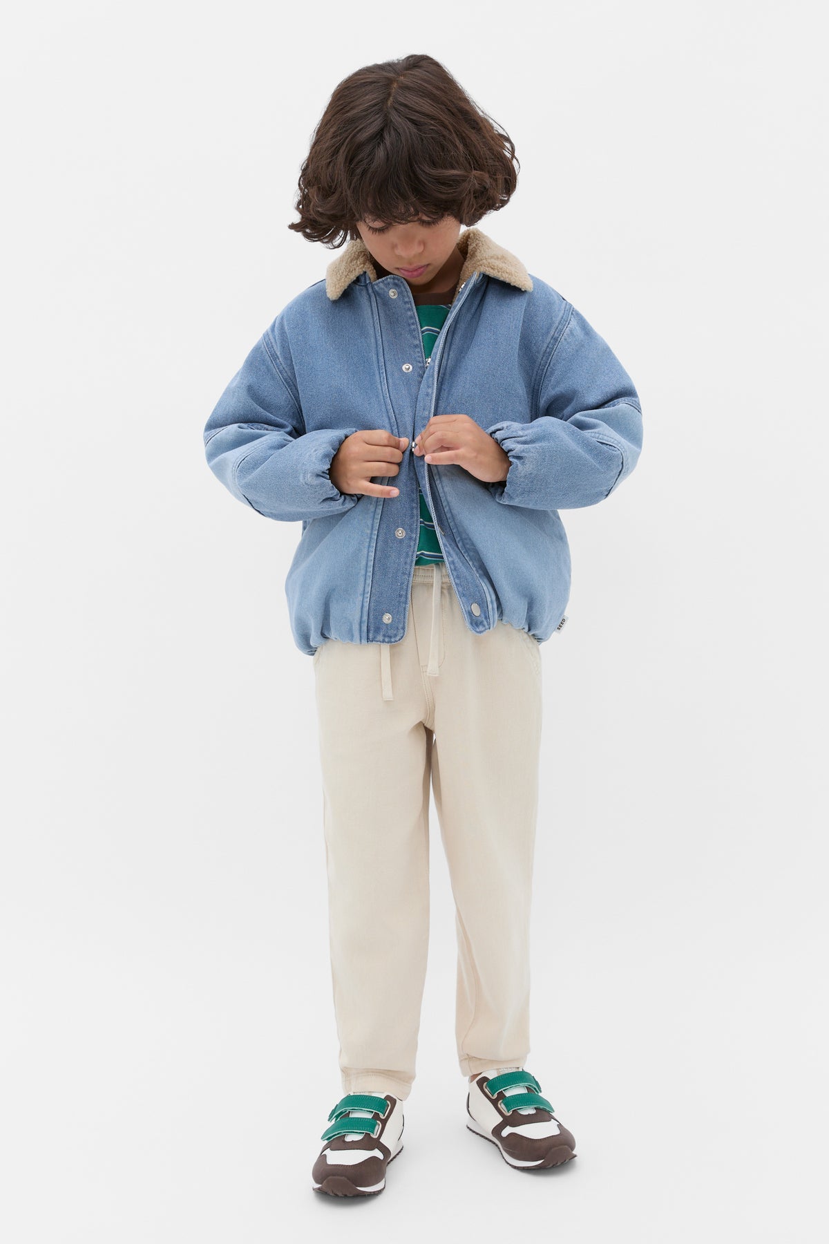 Two Tone Denim Bomber