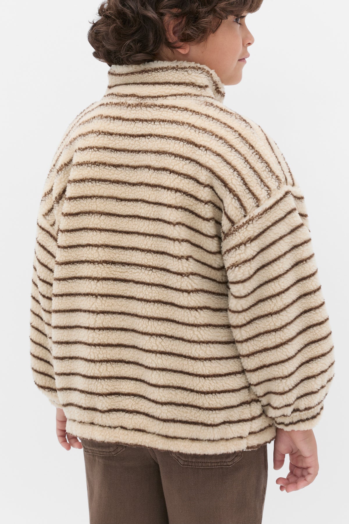 Stripe Teddy Jacket