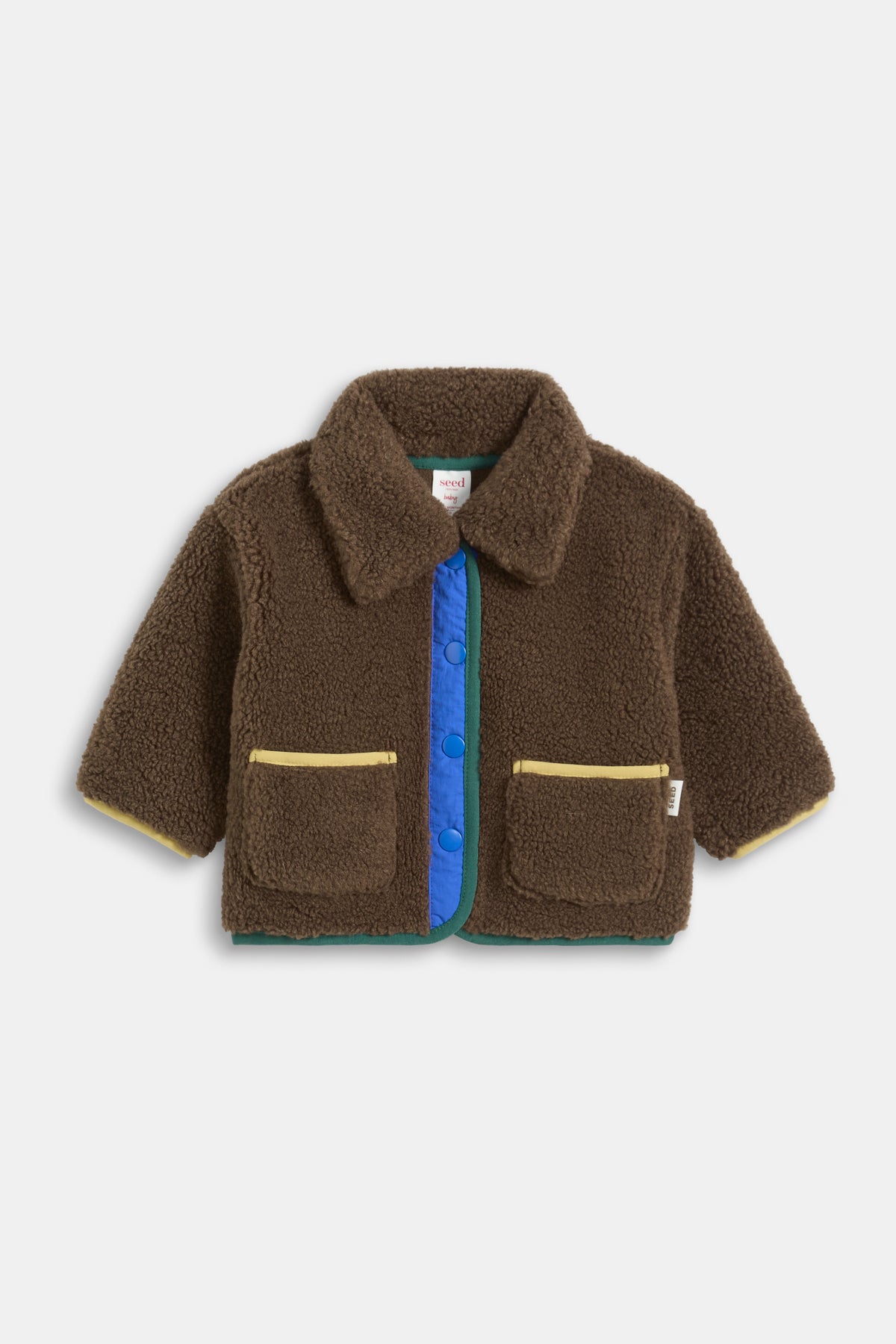 Contrast Teddy Jacket