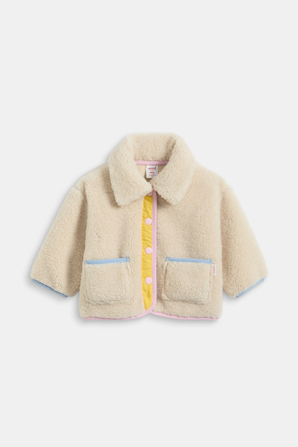Contrast Teddy Jacket