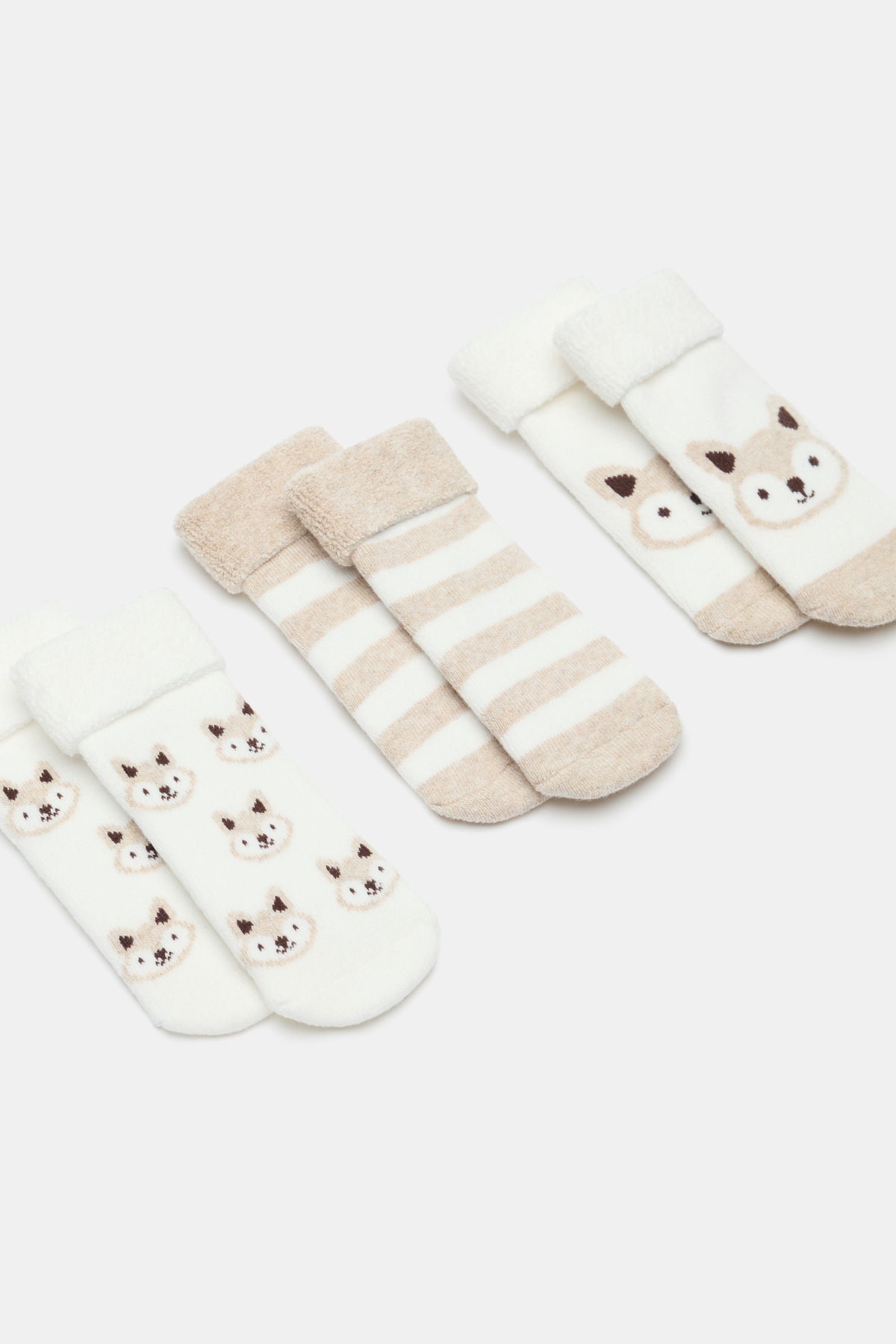 Baby Terry Fox Sock 3 Pack