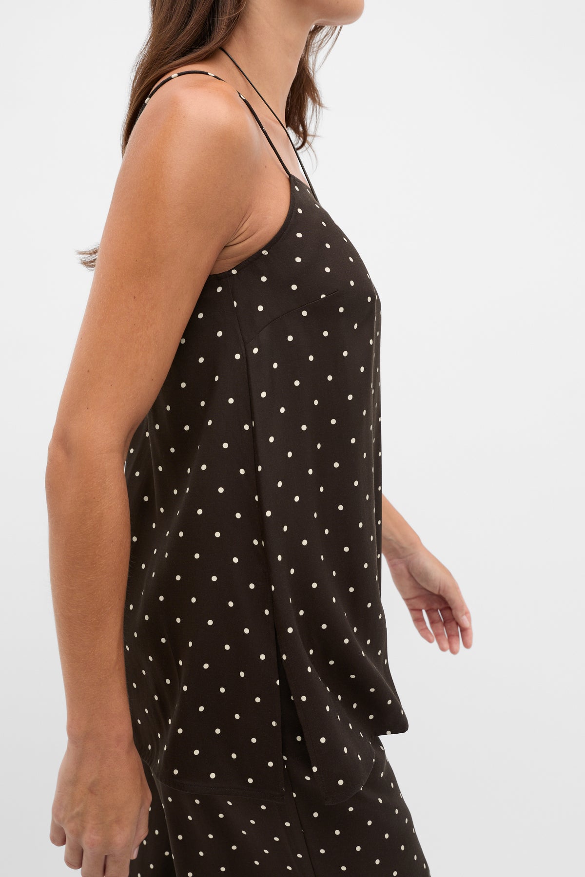 Spot Print Longline Cami