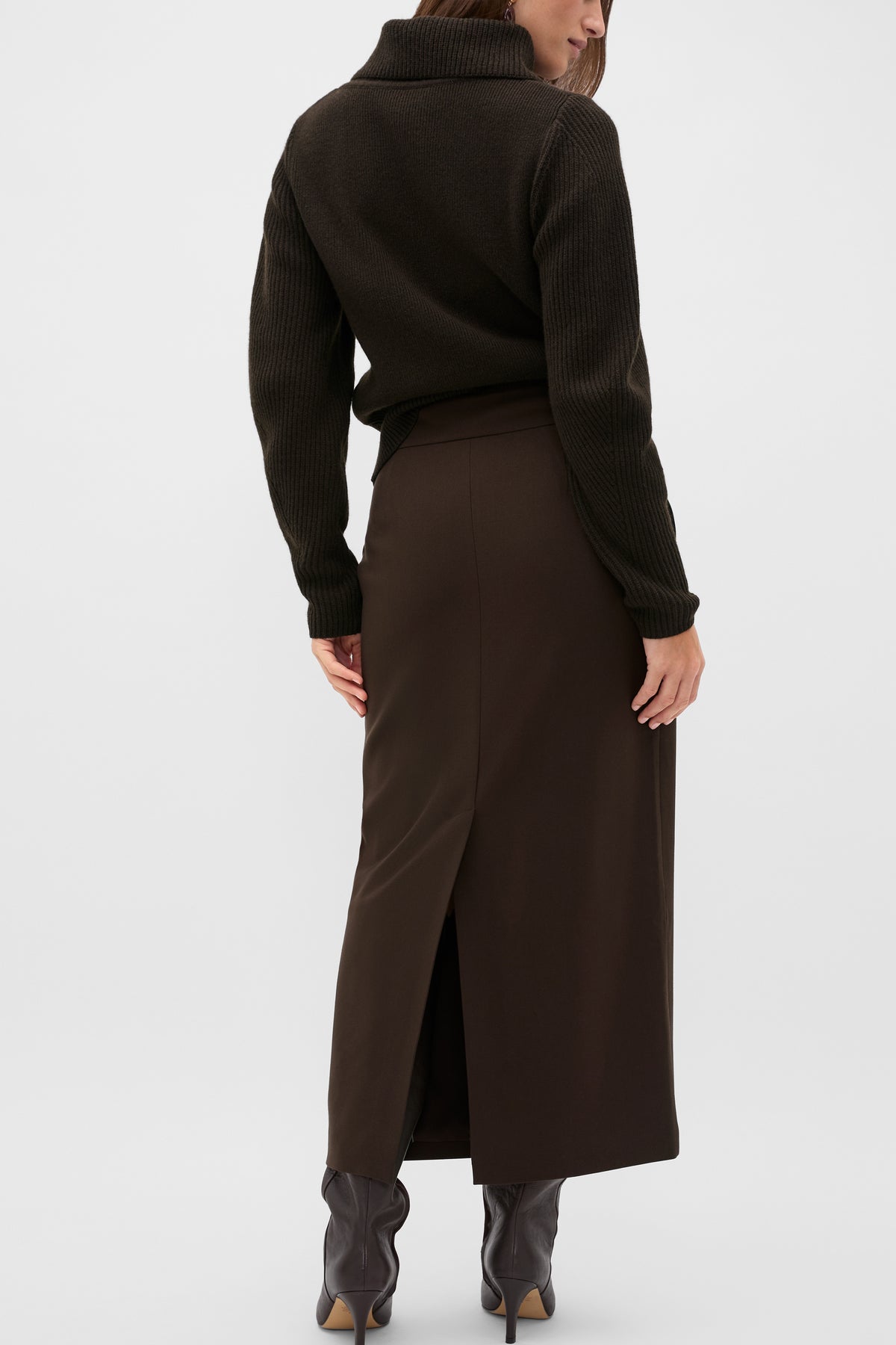 Zip Through Funnel Neck Knit