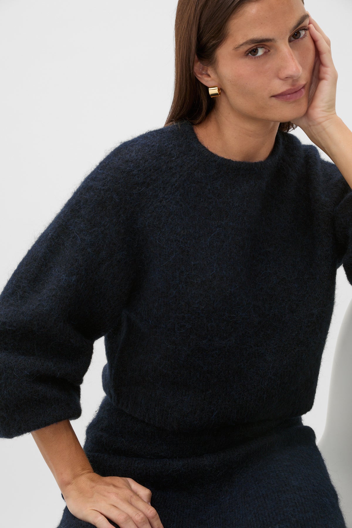 Luxe Fluffy Crop Knit