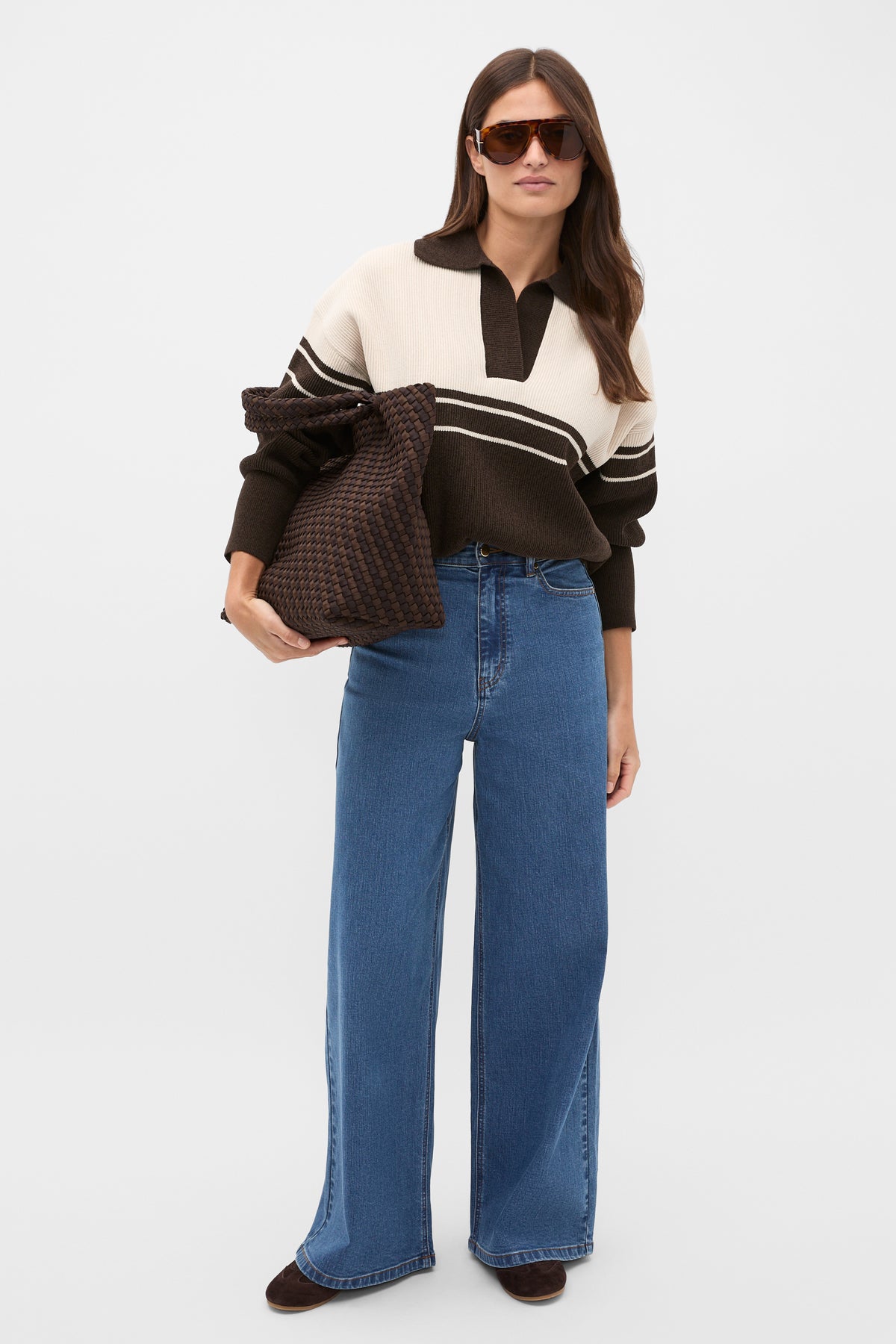 Collared Breton Stripe Knit