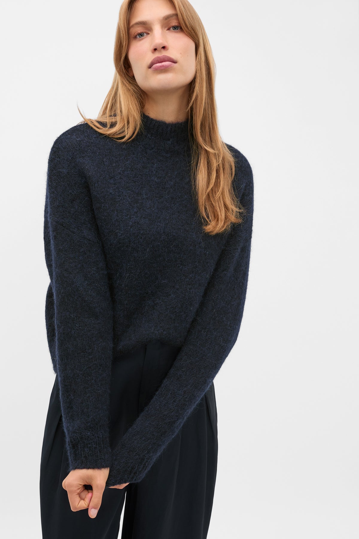 Lofty Mock Neck Knit