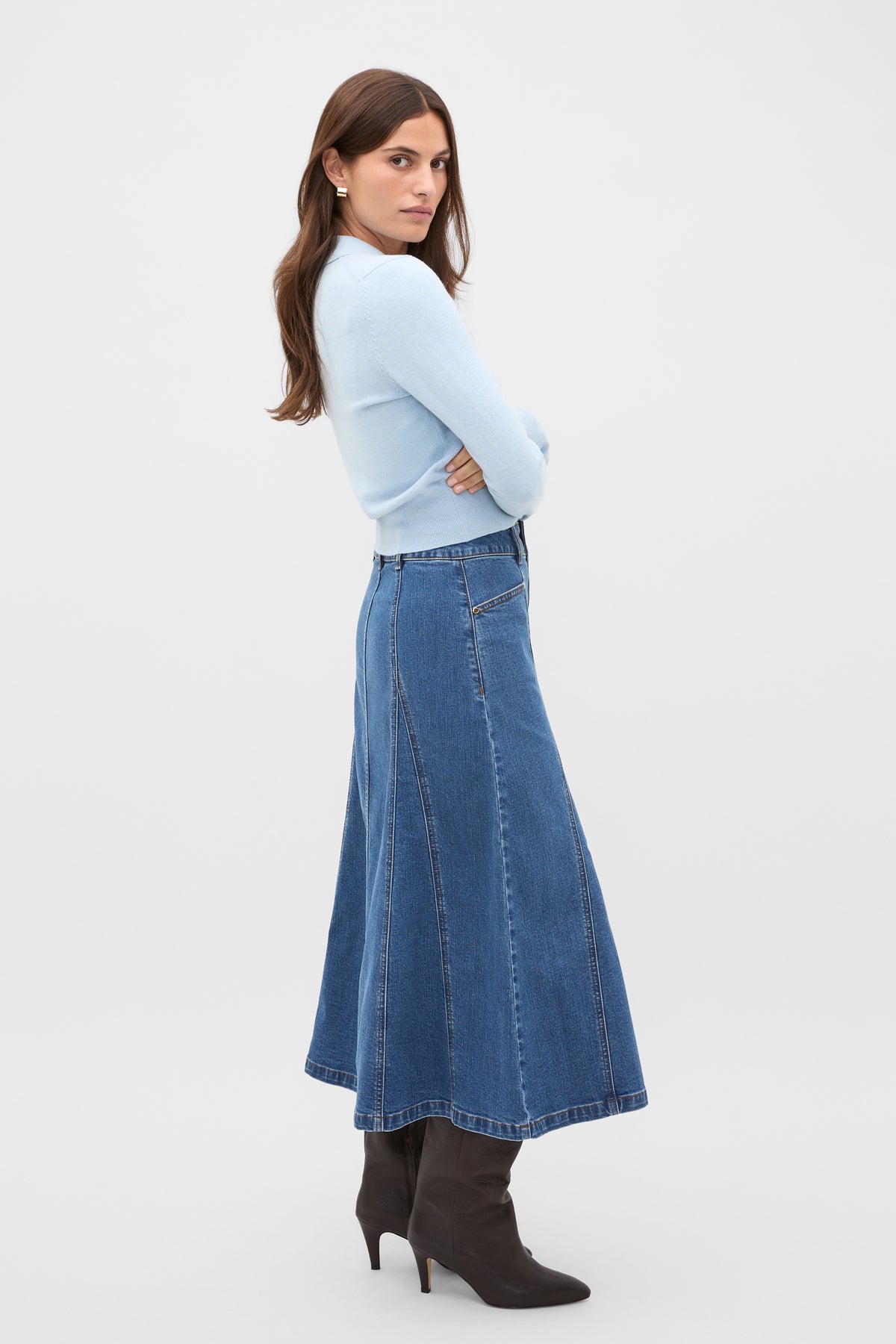 Cotton Blend Polo Knit