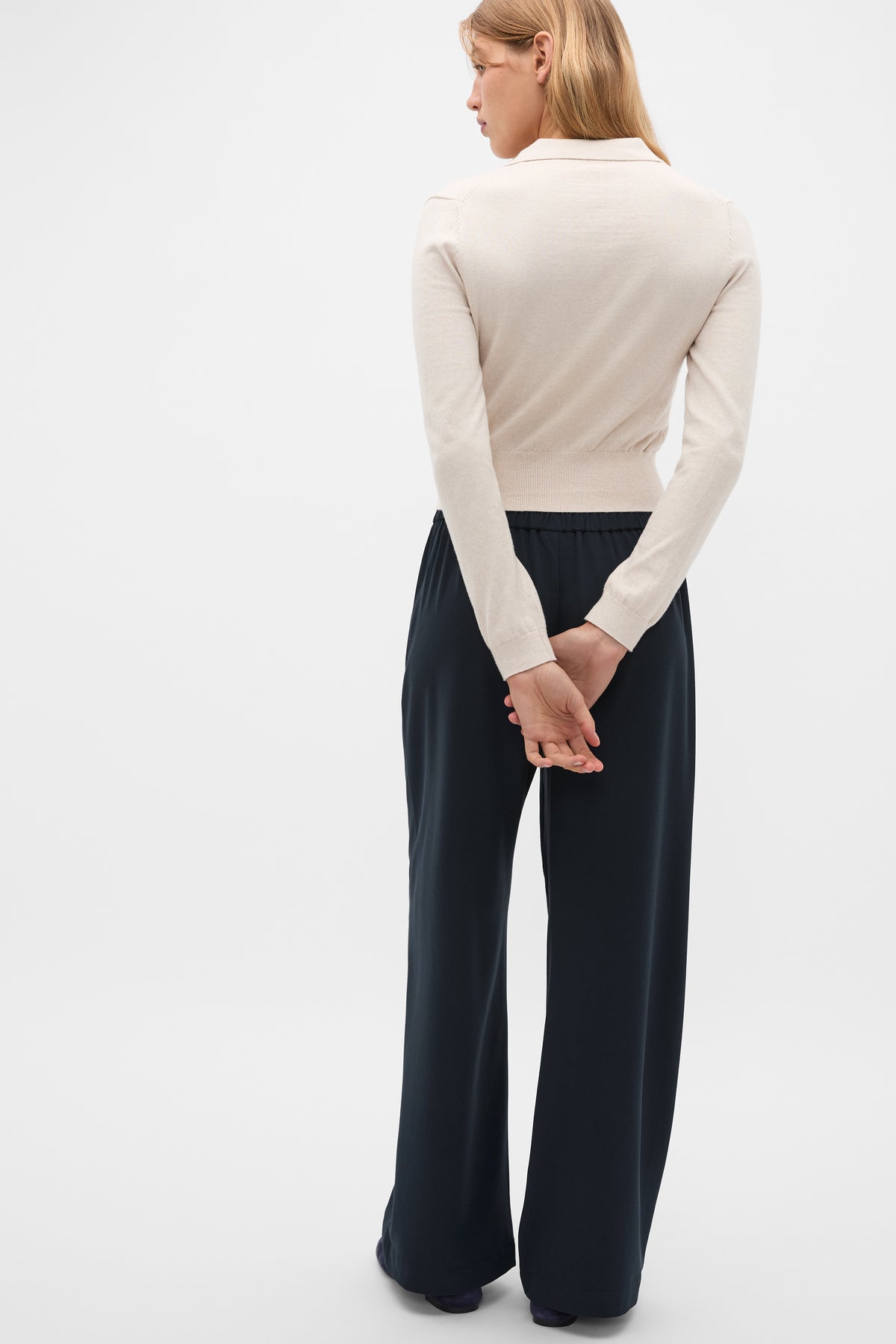 Cotton Blend Polo Knit