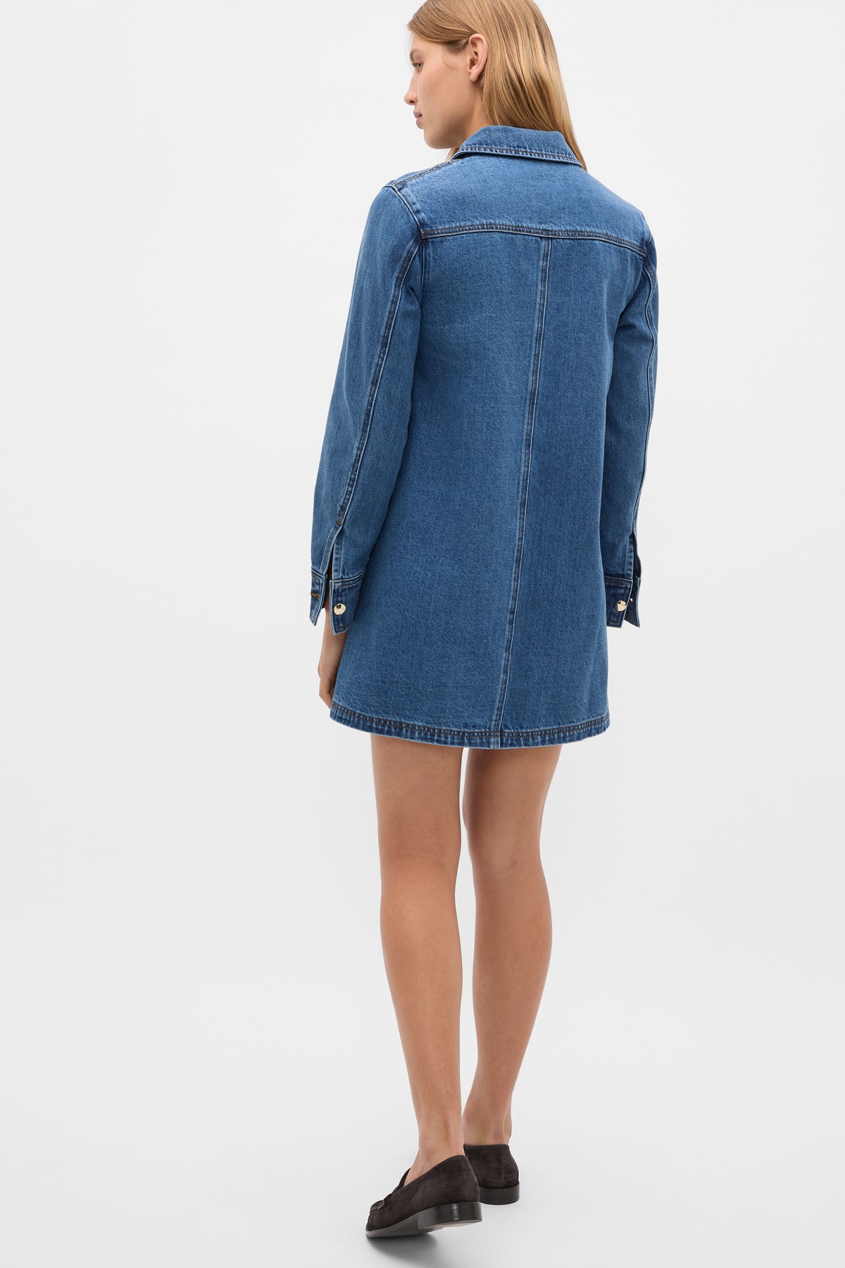 Denim Longsleeve Mini Dress