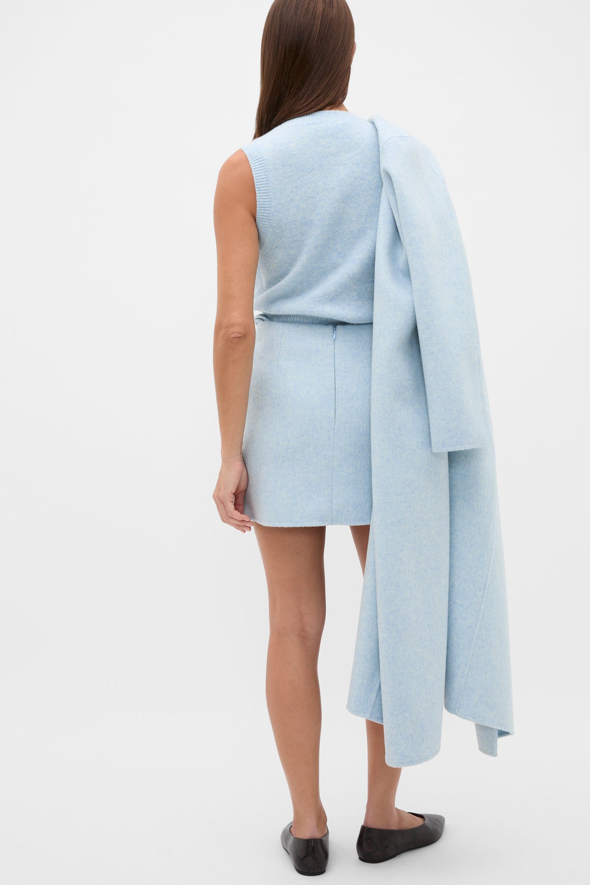 Wool Blend Mini Skirt