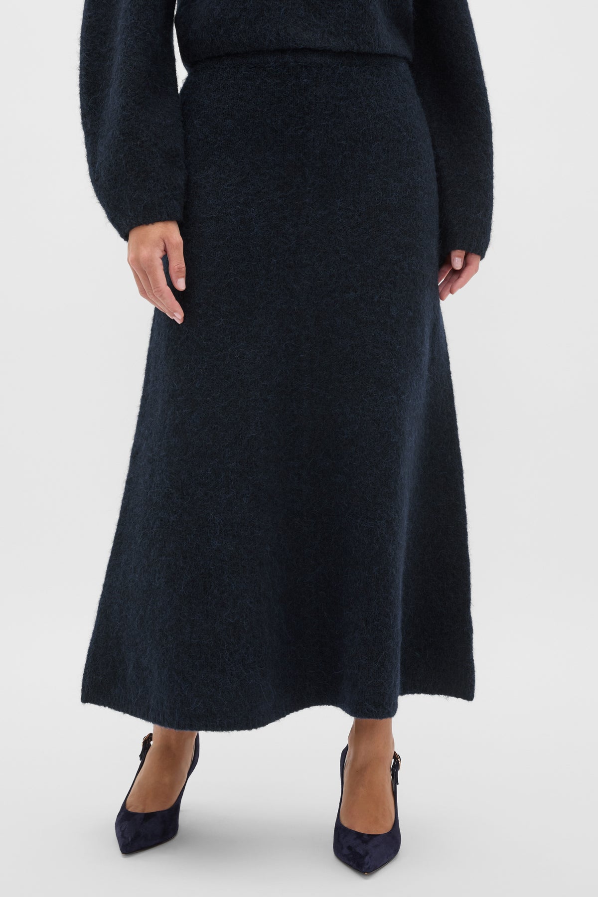 Luxe Fluffy Knit Skirt