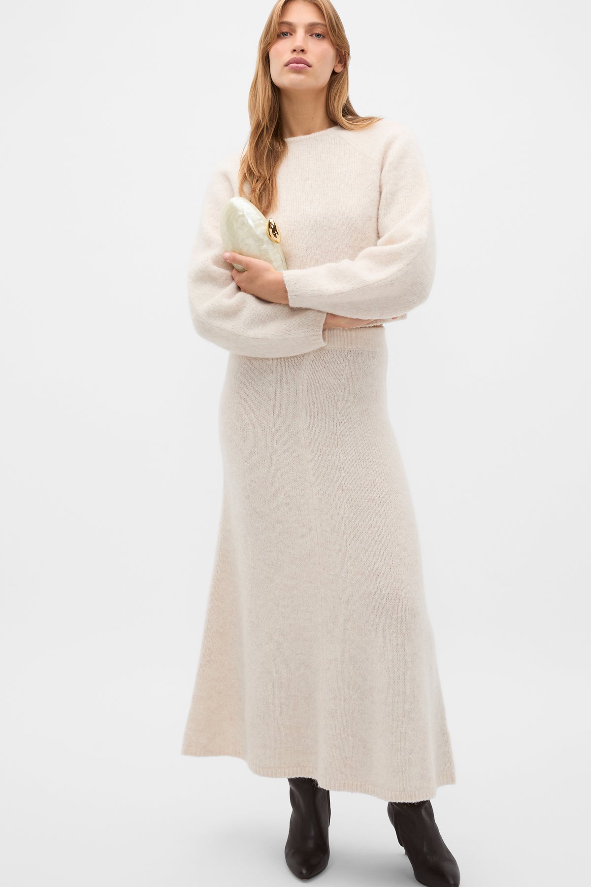 Luxe Fluffy Knit Skirt