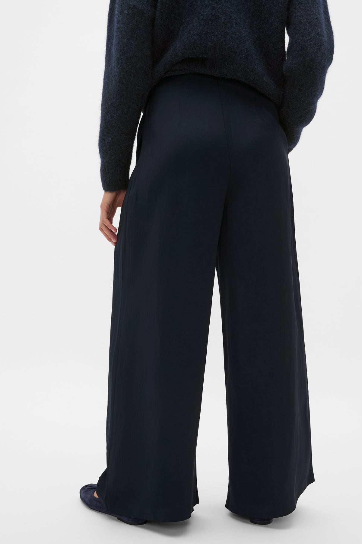 Pleat Front Palazzo Pant