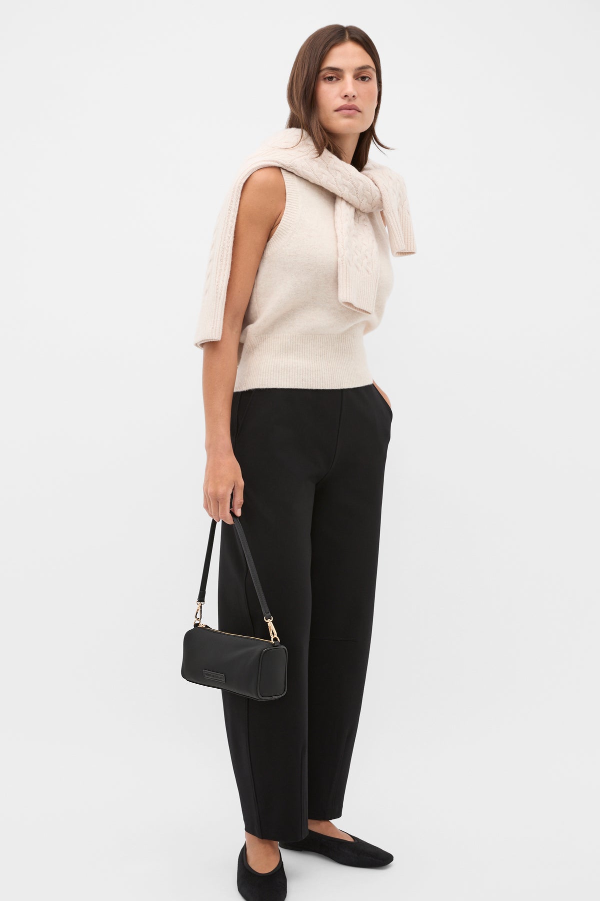 Ponte Barrel Leg Pant