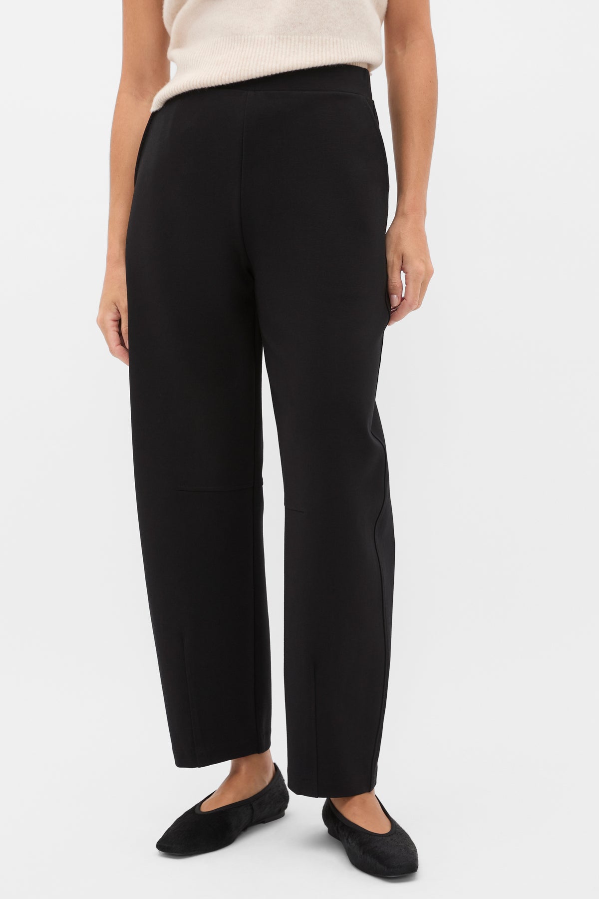 Ponte Barrel Leg Pant